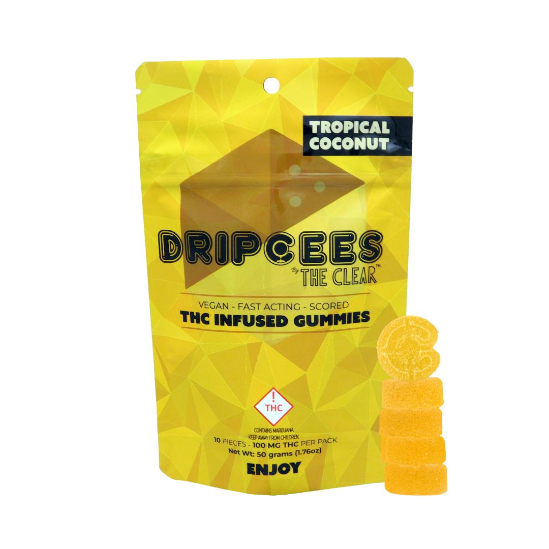 Photograph of product: The Clear Dripcees - Tropical Coconut 100mg