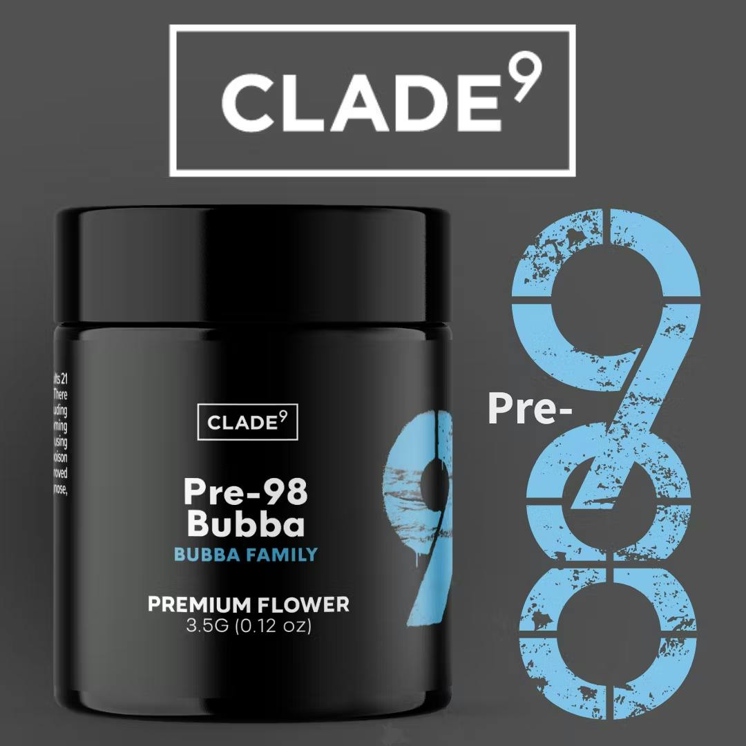 Photograph of product: Clade9 Pre-98 Bubba Kush Flower - 3.5g