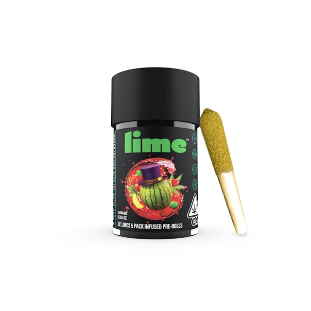 Photograph of product: Watermelon Runtz - Lil' Limes 5pk Pre Rolls *B2G1 EVERYDAY* - Watermelon Runtz (H)