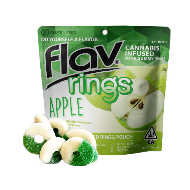Photograph of product: Flav Rings 100mg | Apple