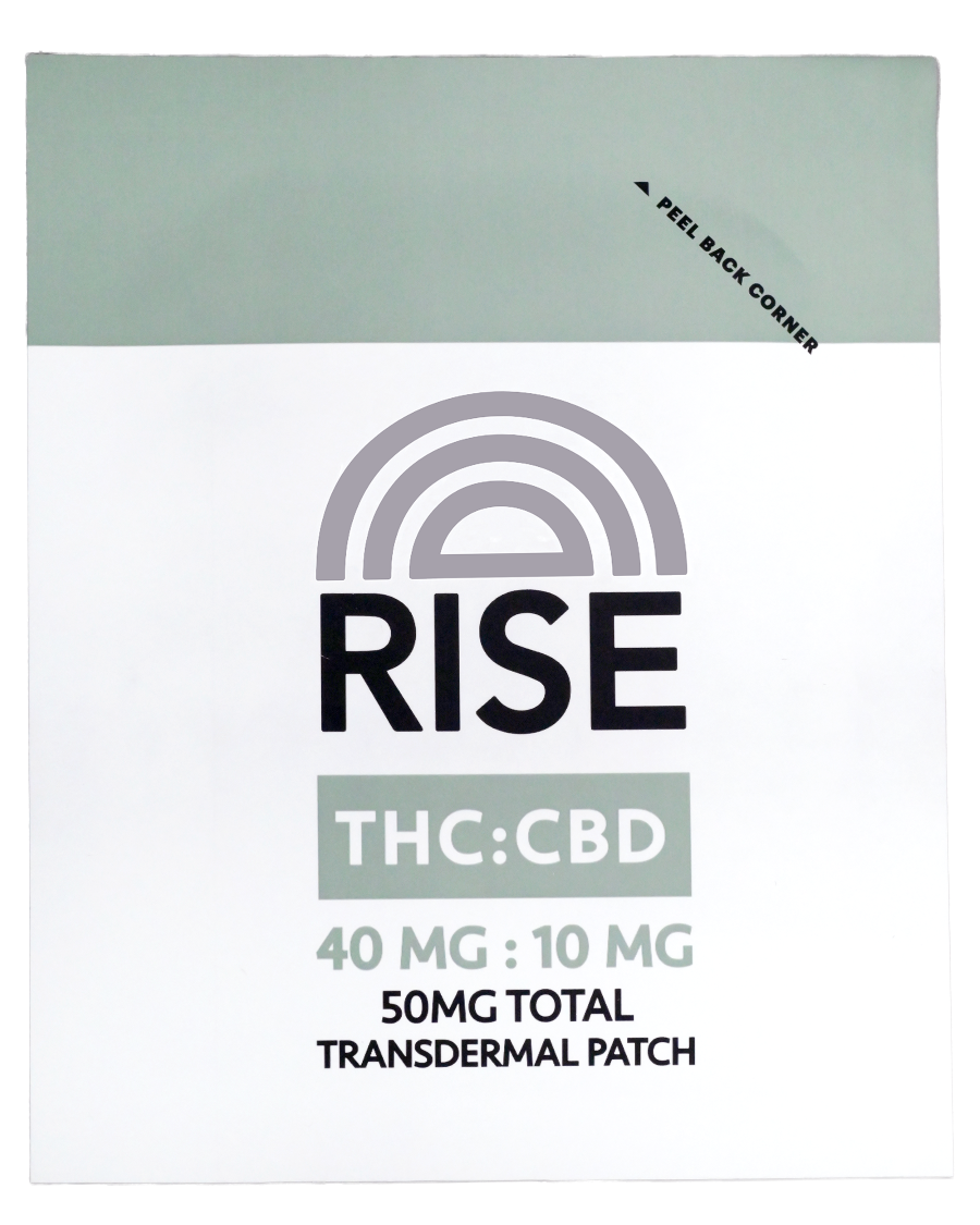 Photograph of product: RISE - TH-oui/CBD 4:1 PATCH - 50MG