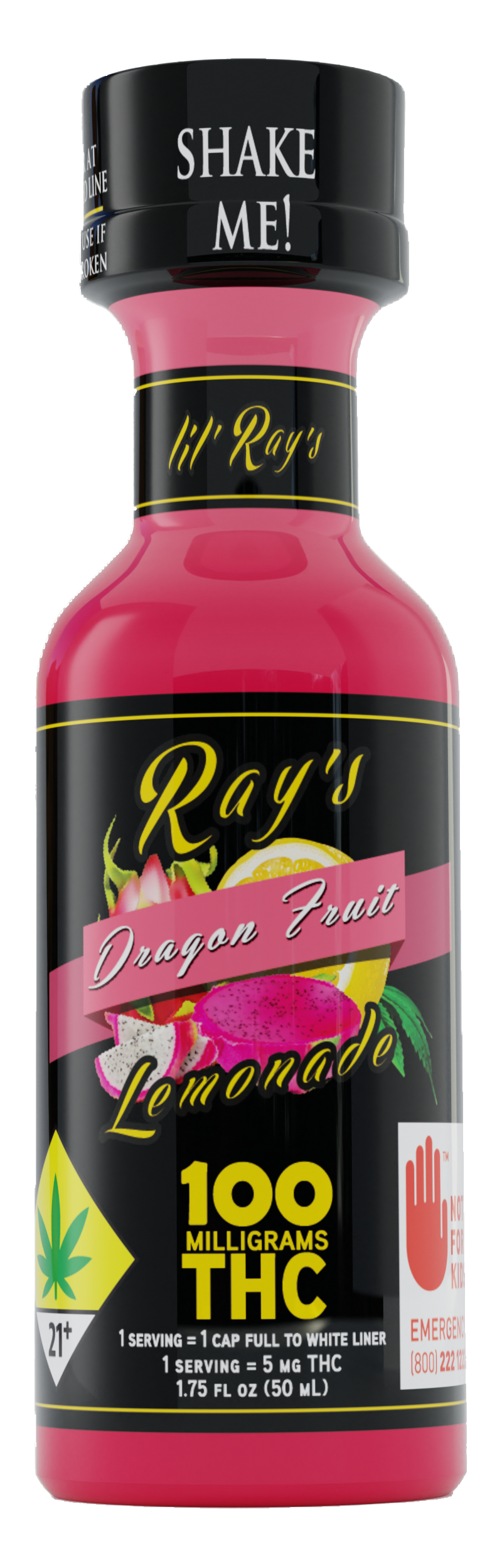 Photograph of product: DP Lil' Ray's Lemonade 100mg Dragon Fruit