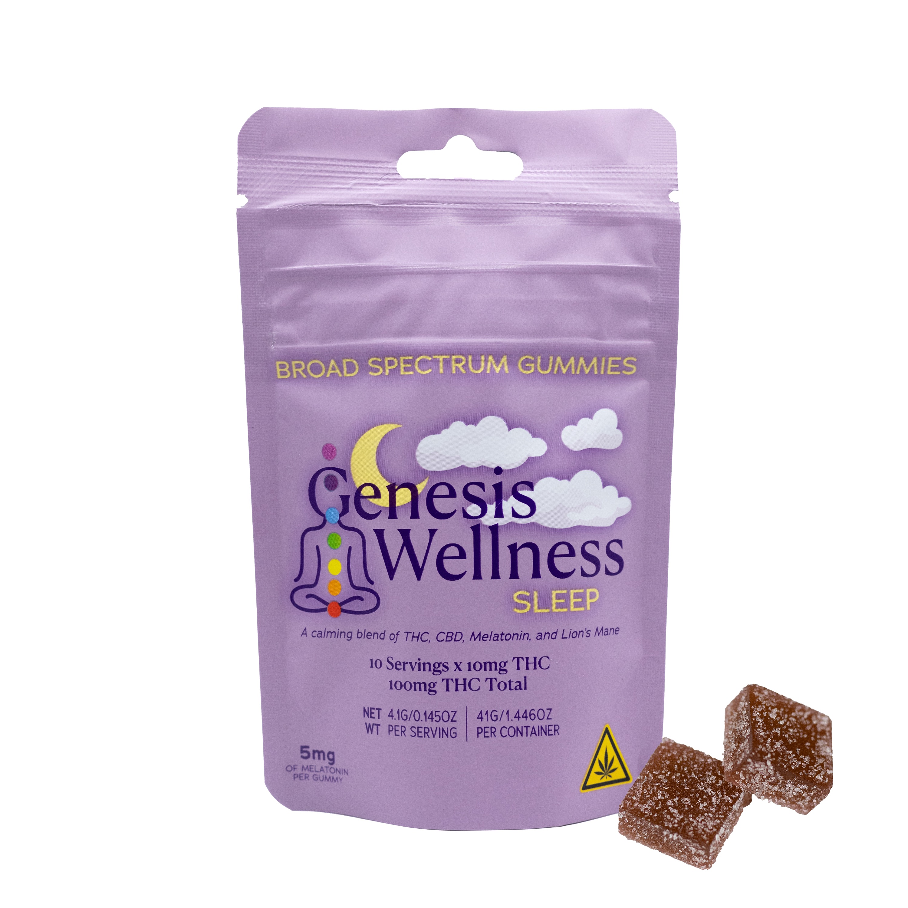 Photograph of product: Genesis Wellness Edible Sleep Gummies Wild Cherry 10pk