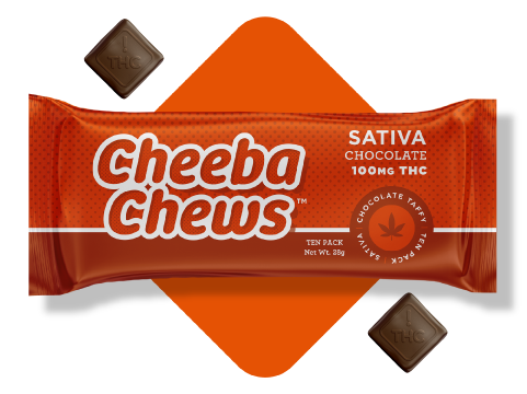 Photograph of product: Cheeba Chews Chocolate Oui'd Taffy
