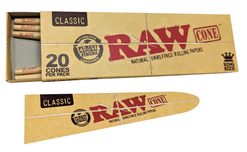 Photograph of product: RAW Classic King Sized Cones (20pk)
