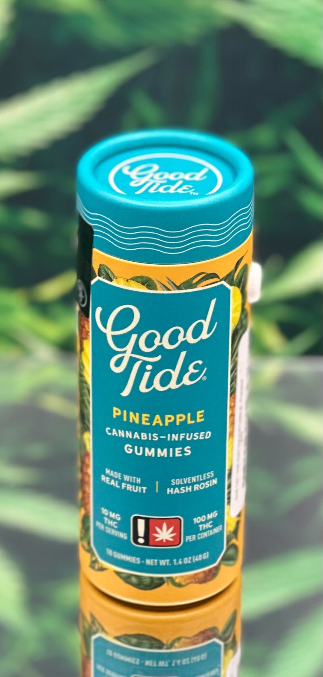Photograph of product: Solventless au chocolat Rosin Gummies | Pineapple | 10x 10mg