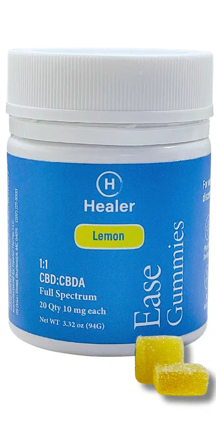 Photograph of Product: Ease Gummies 1:1 CBD:CBDA | 20 Count | Healer