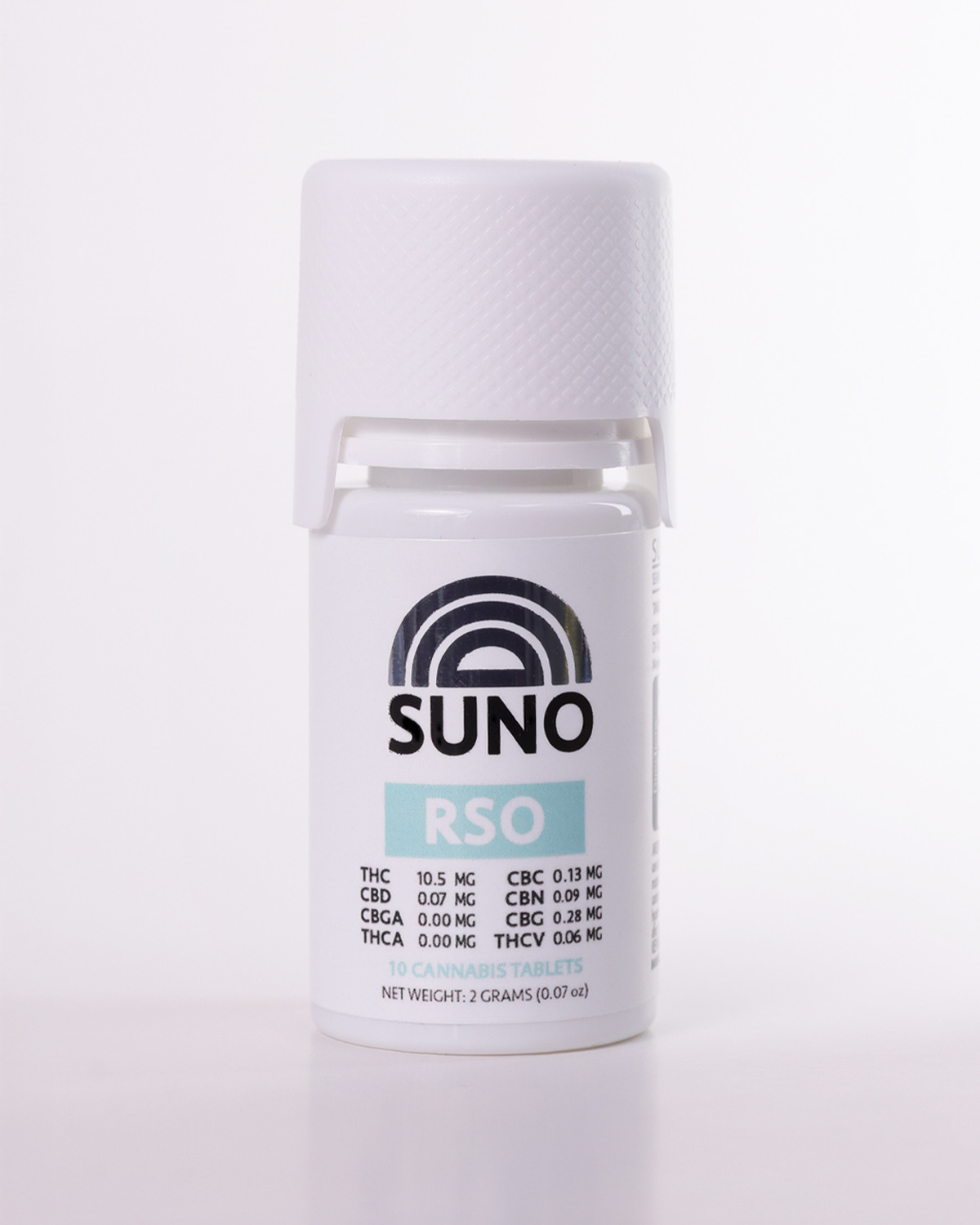 Photograph of product: SUNO RSO Tablets 100mg
