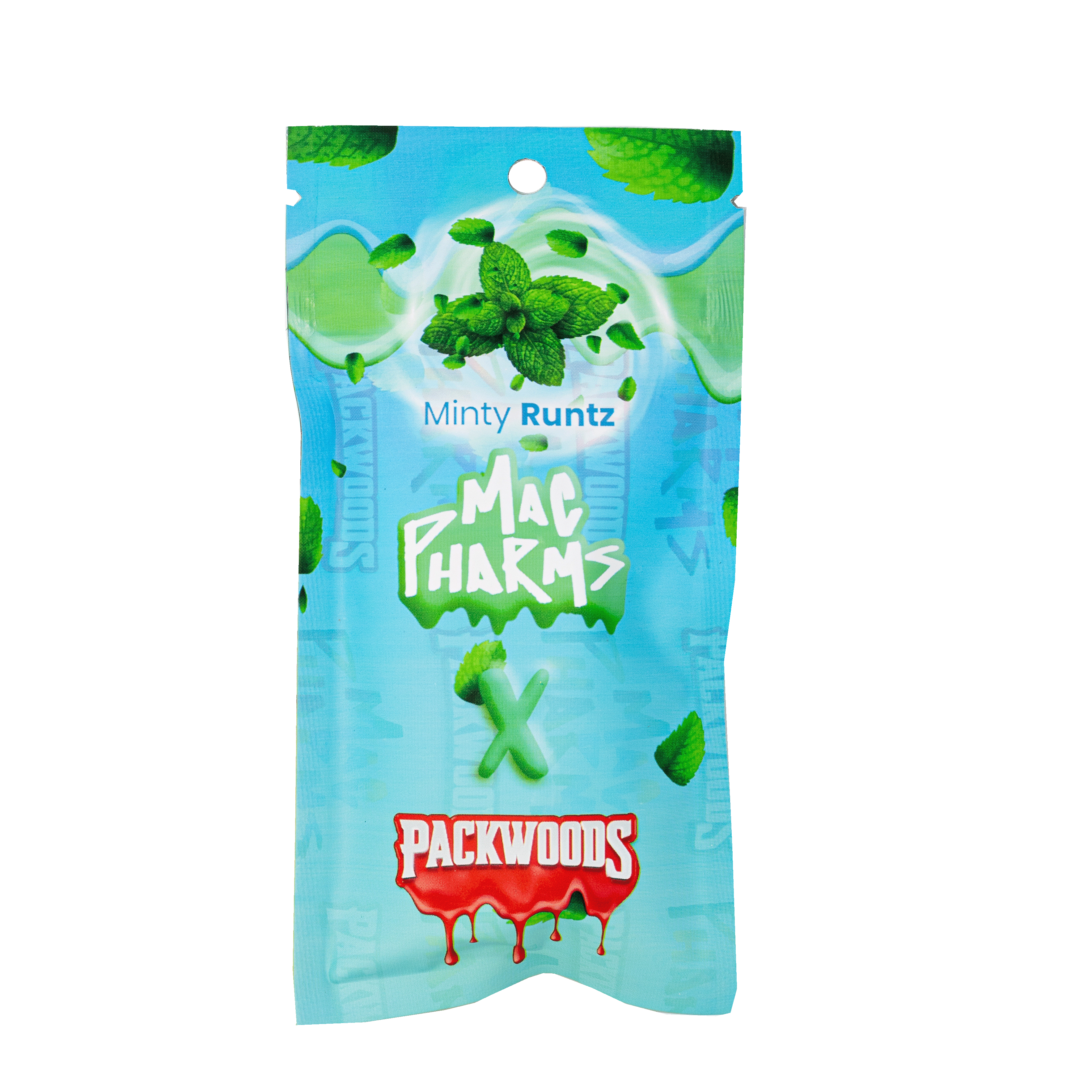 Photograph of product: Mac Pharms X Packwoods - Minty Runtz .5 Live au chocolat Rosin Disposable