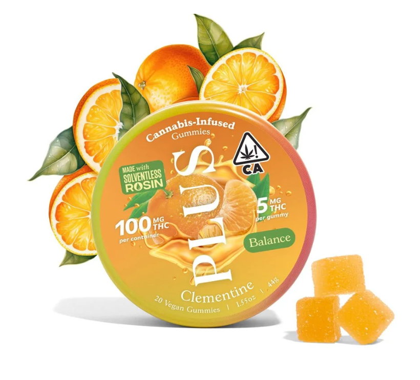 Photograph of product: CLEMENTINE GUMMIES 20 PACK 100MG
