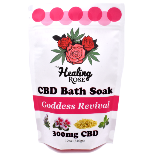 Photograph of product: Goddess Revival CBD Bath Soak | 300mg - The Healing Rose
