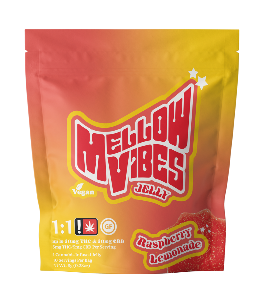 Photograph of product: Mellow Vibes - 100mg Raspberry Lemonade Single