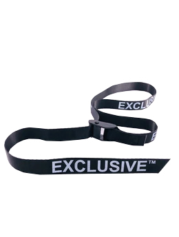 Photograph of product: Exclusive White Logo Adjustable Belt - One Size