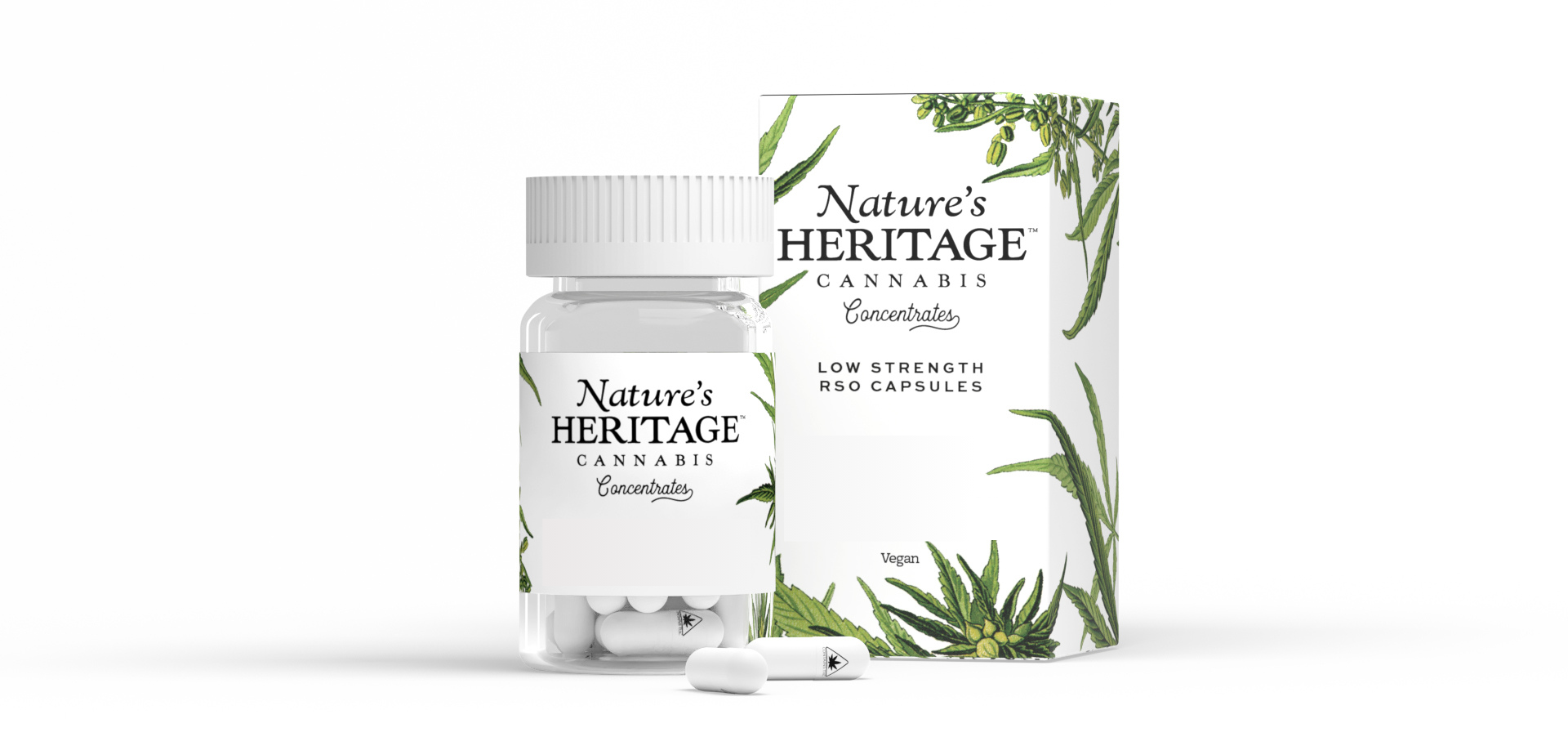 Photograph of product: 10mg RSO Capsules (10ct) - Nature's Heritage