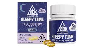 Photograph of product: ABX Sleepy Time CBN Soft Gel Capsules 5MG 10ct