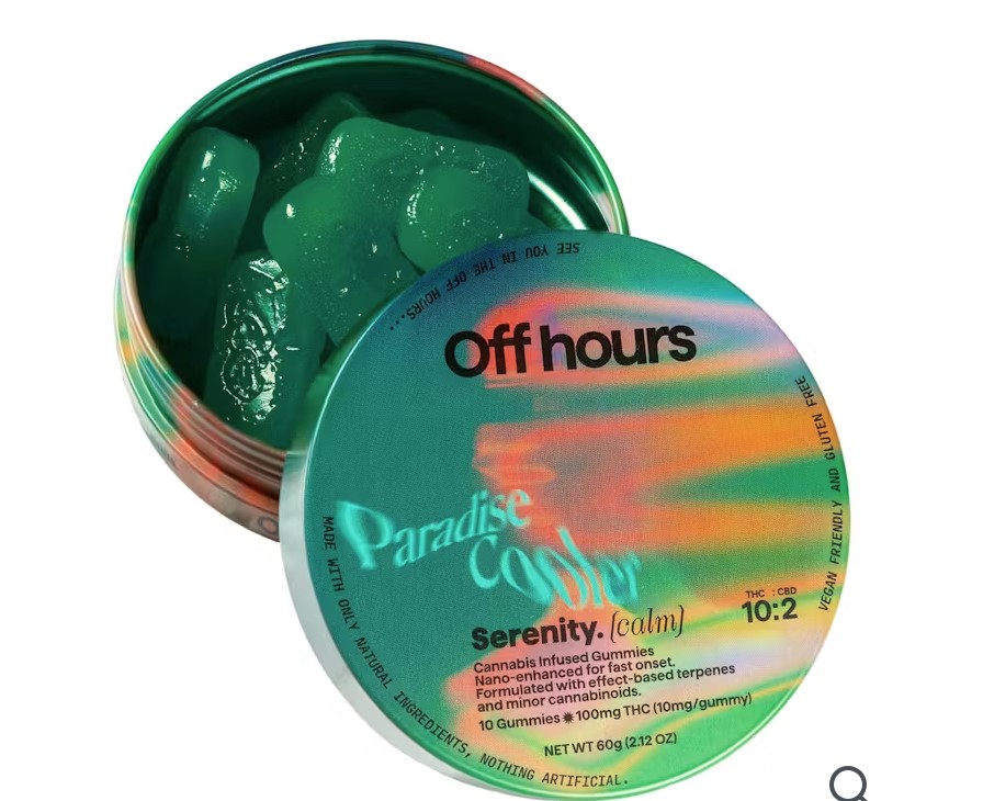 Photograph of product: Off Hours | Serenity | Calm | Gummy Edibles | 100mg