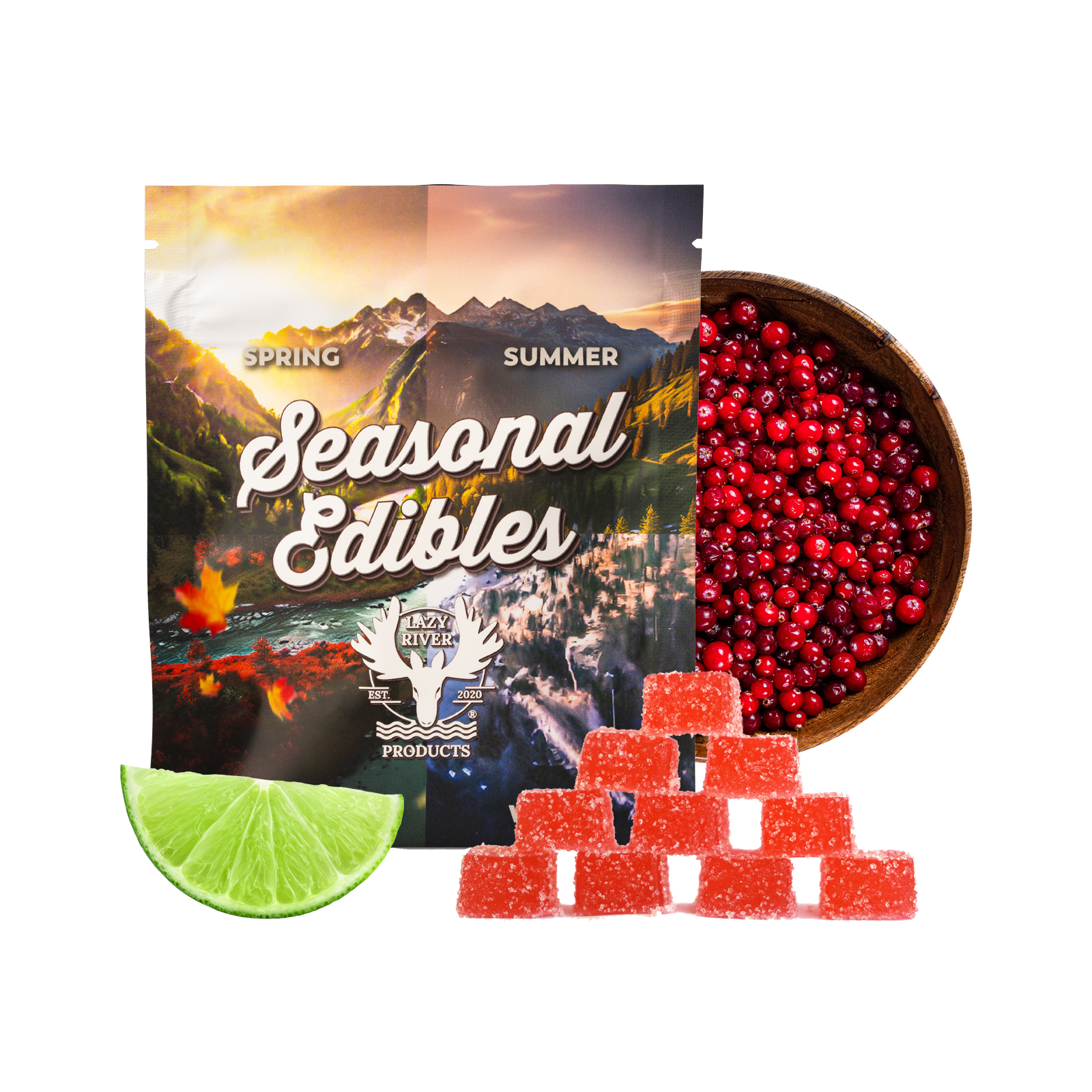 Photograph of product: Cranberry Lime Bog Gummies - Standard Onset 10pk (TAX INCLUDED)