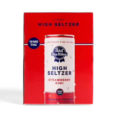 Photograph of product: PBR - Strawberry Kiwi - Infused Seltzer - 4pk/40mg