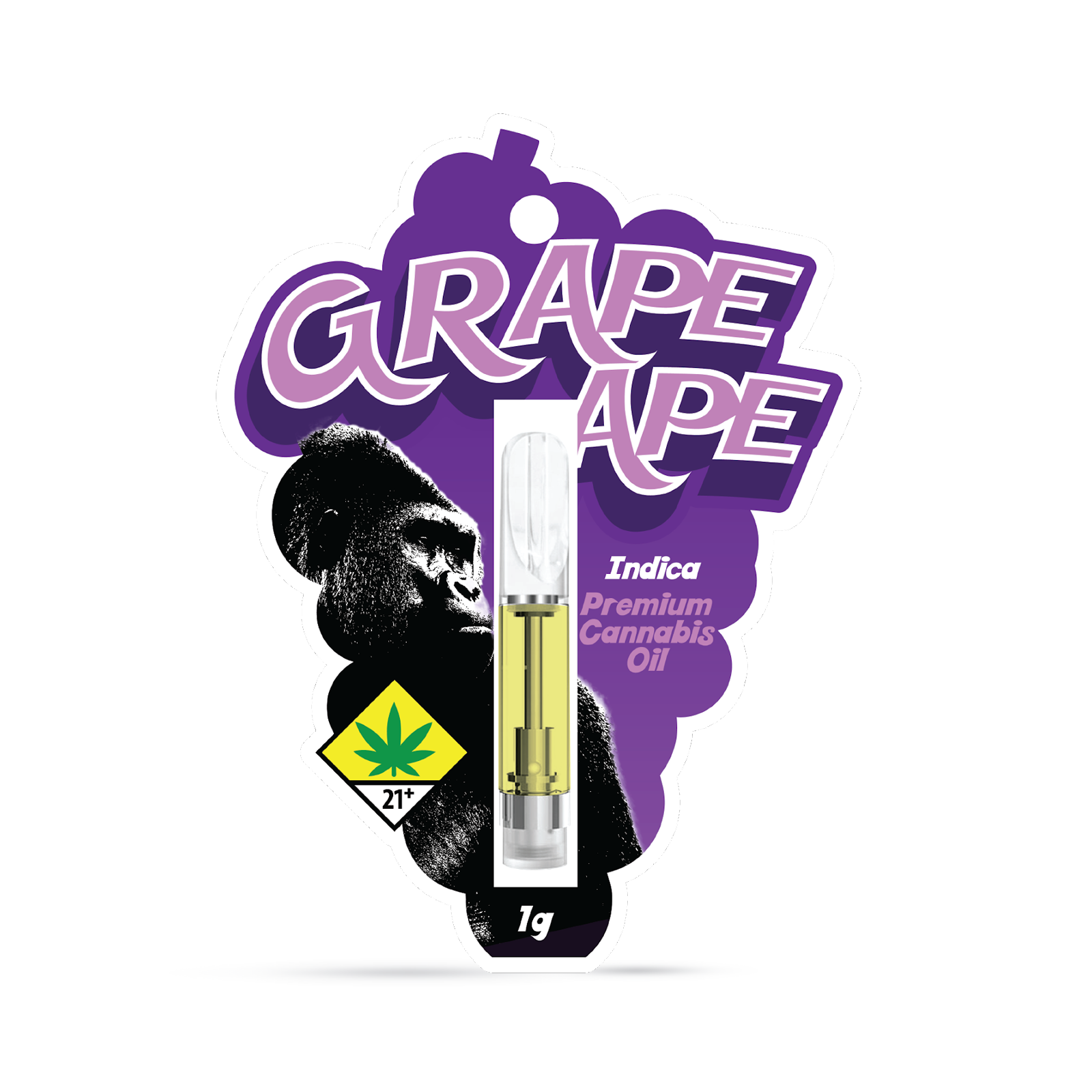 Photograph of Product: Grape Ape Cartridge | 1000mg