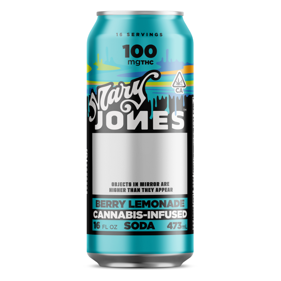 Photograph of product: Mary Jones - 100mg Soda - Berry Lemonade