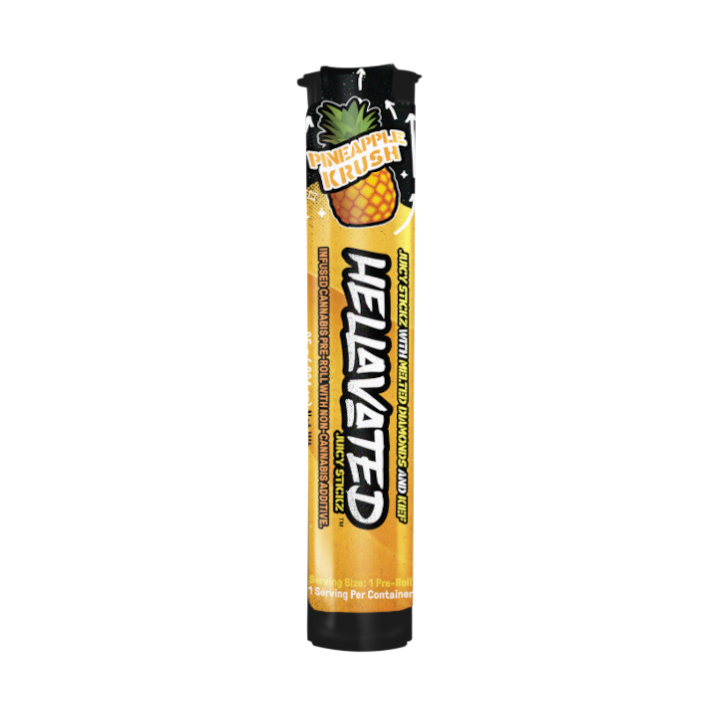 Photograph of product: Pineapple Krush Juicy Stickz Infused Pre-Roll | 0.75g