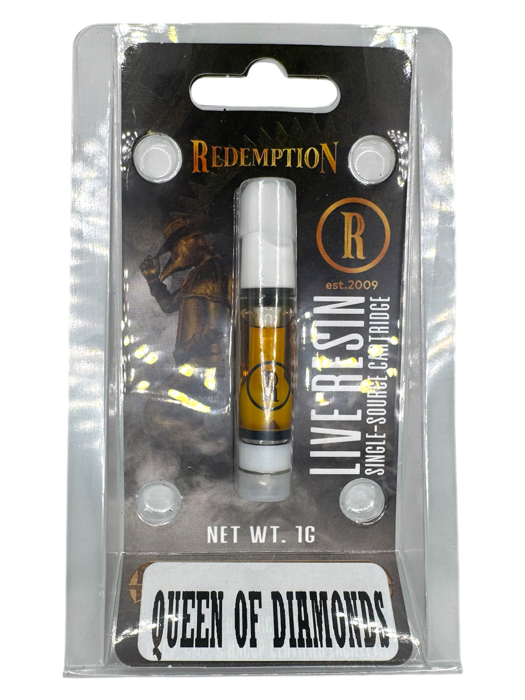 Photograph of product: Queen Of Diamonds Live Resin Cartridge