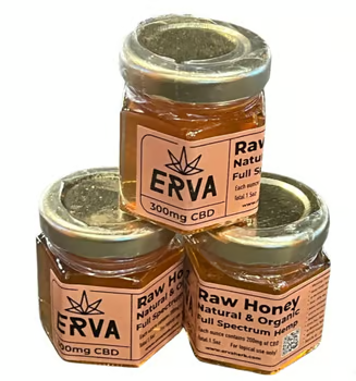 Photograph of product: Erva | Raw Honey Full Spectrum | 300mg