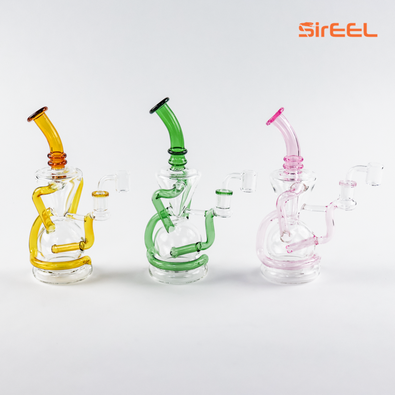 Photograph of product: 9" Vortex Recycler Oil Rig with Banger