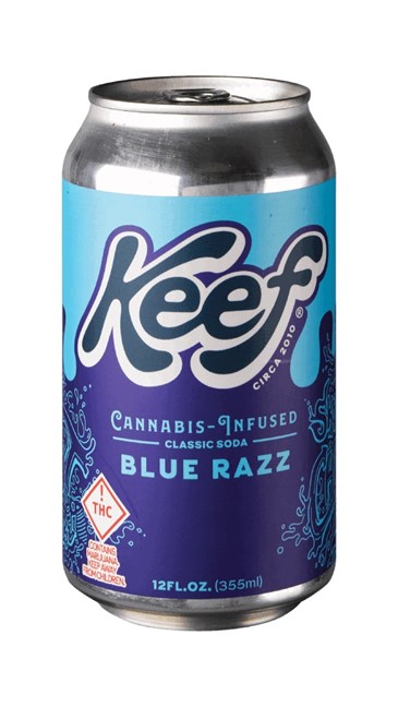 Photograph of product: Keef Blue Razz Beverage 100mg