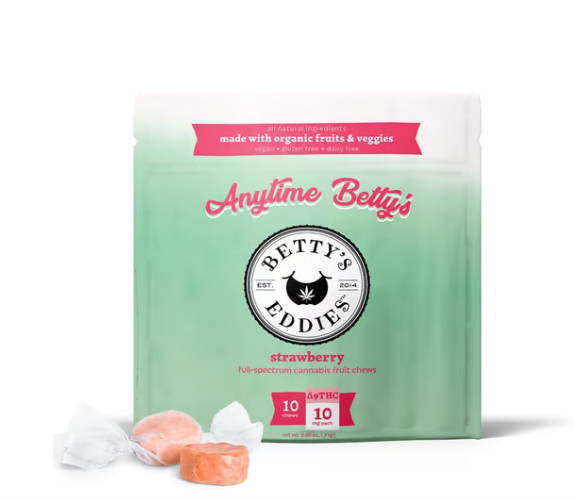 Photograph of product: Fruit Chews | Betty's Eddies | Strawberry [10pk]