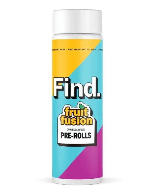 Photograph of product: FIND | Strawberry Kush Mints | Infused Prerolls 1.25g/2pk ( 2.5g Total)