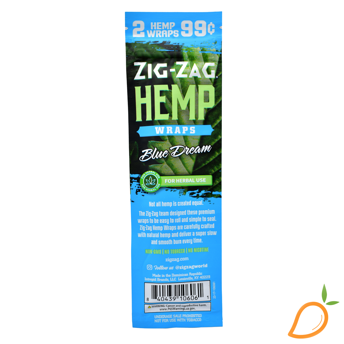 Photograph of product: 2pk Blue Dream Hemp Wrap Zig Zag
