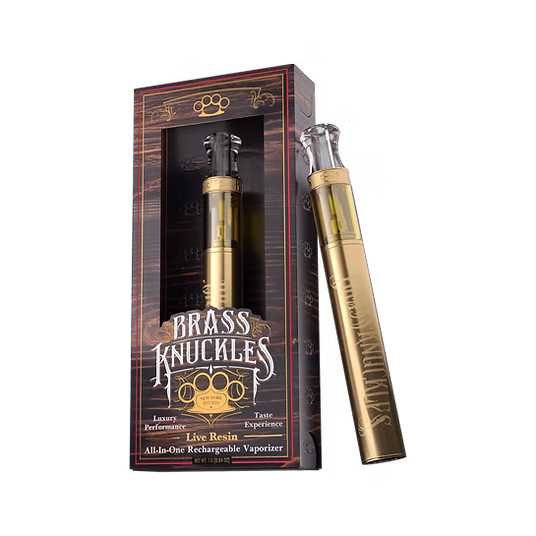 Photograph of product: Brass Knuckles Blackberry .85g Live Resin Disposable Vape