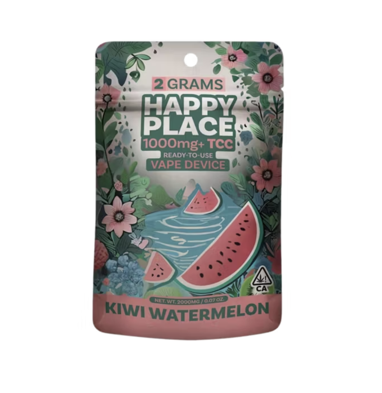 Photograph of product: Happy Place Diamond Sauce All-In-One 2g - Kiwi Watermelon (H)