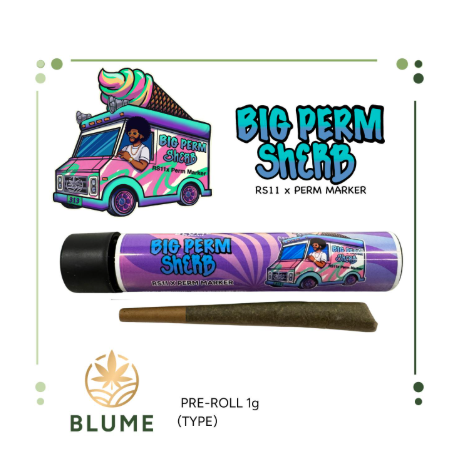 Photograph of product: Blume - Big Perm Sherm - 1g Preroll