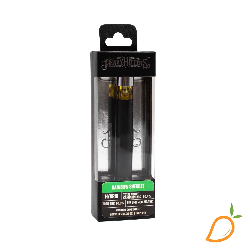 Photograph of product: 0.5g Rainbow Sherbet AIO Heavy Hitters