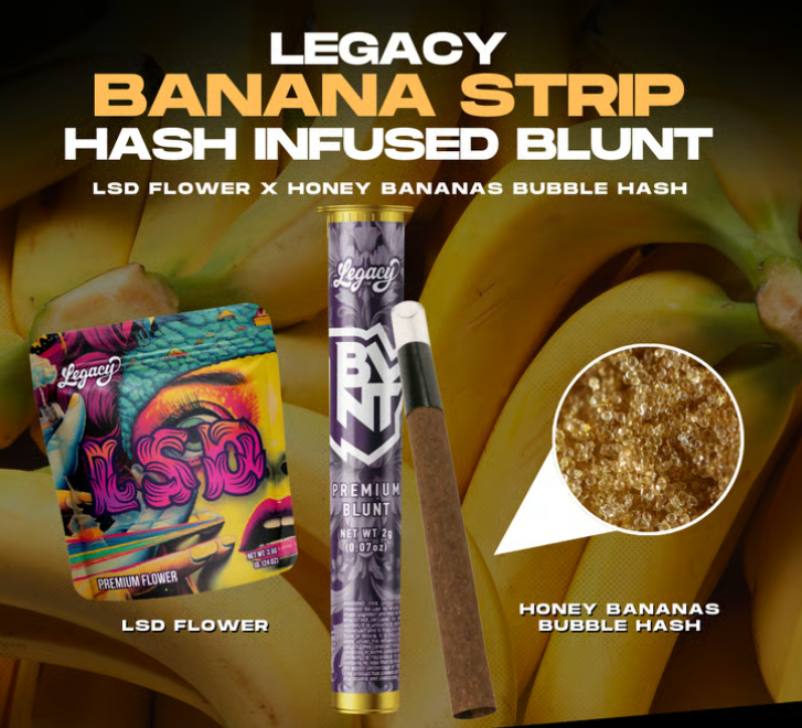 Photograph of product: Banana Strip | Infused Blunt | 2g