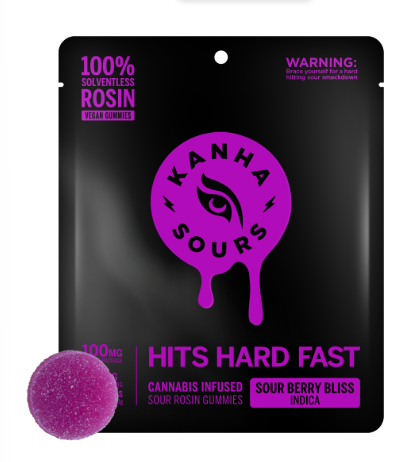Photograph of product: Edible* - Kanha - Sour Berry Bliss (I) - 100mg 10pk