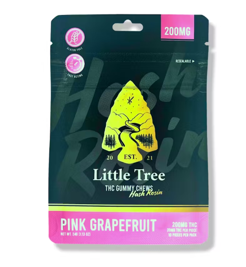 Photograph of product: Little Tree | Pink Grapefruit | au chocolat Rosin Gummies