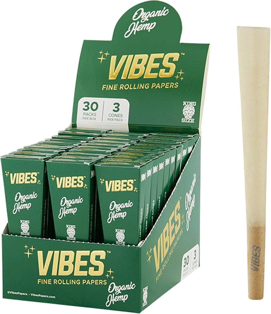 Photograph of product: Vibes Cones- Coffin King Size 3pk
