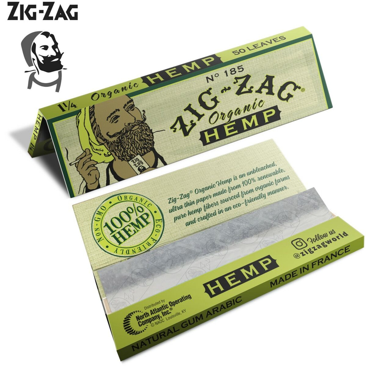 Photograph of product: Zig Zag | Rolling Papers | 1 1/4 Organic Hemp