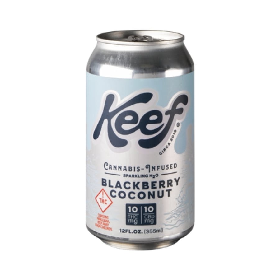 Photograph of product: Beverages 10mg - Keef Cola - Blackberry Coconut 1:1 Sparkling Water