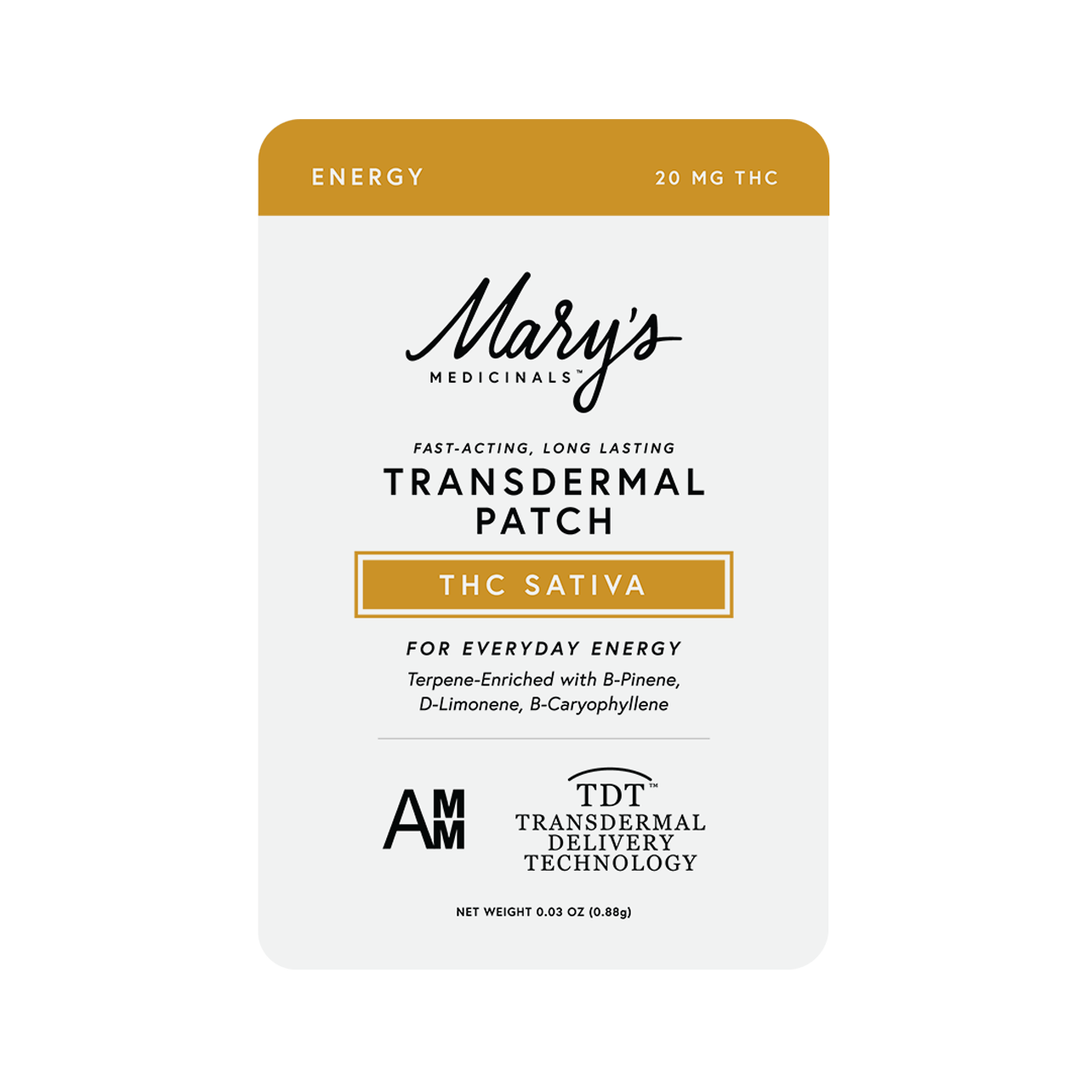 Photograph of product: Mary's Medicinals - Topical - Patch - Energy - Oui'd - 20MG