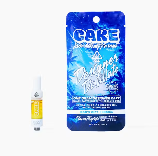 Photograph of product: Cake God's Gift Oui'd Cartridge 1g