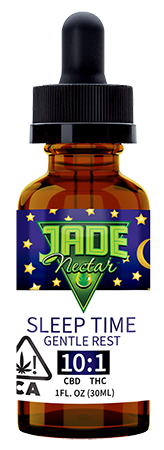 Photograph of Product: Sleep Time 10:1 CBD:THC Drops TINCTURE - Jade Nectar