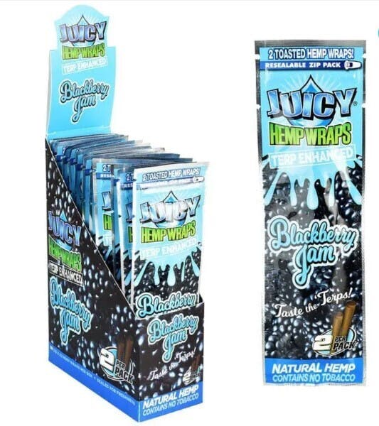 Photograph of product: JUICY - 2 PACK - BLACKBERRY JAM TERP ENHANCED WRAPS