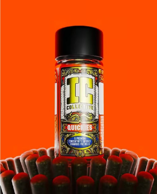Photograph of product: IC Collective | Chem D x Alley Cat  Quickies | 5pk/2.25g