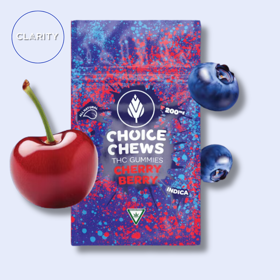 Photograph of product: Choice | 200mg Gummies | Cherry Berry