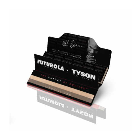 Photograph of product: Futurola - Tyson King Size Slim Rolling Papers (W/Tips)