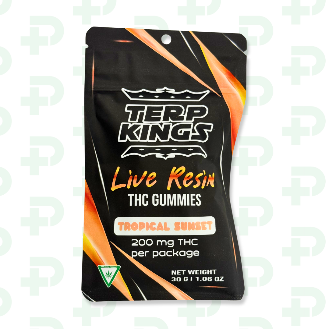 Photograph of product: Terp Kings 200mg Live Resin Gummies - Tropical Sunset